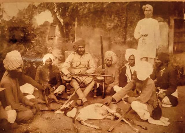 Junglee maans was made from meat brought from the hunt and was cooked in pure ghee, with salt and local red chillies Junglee maans was made from meat brought from the hunt and was cooked in pure ghee, with salt and local red chillies