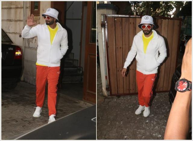 Ranveer Singh at a dubbing studio in Bandra. (Varinder Chawla)