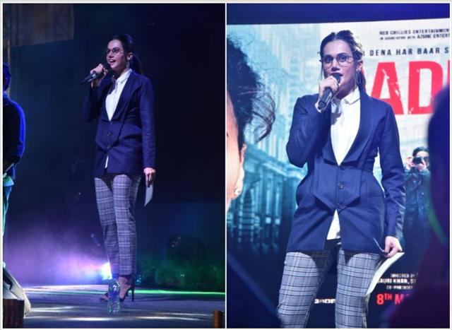 Taapsee Pannu at a promotional event for her film Badla. (Varinder Chawla)