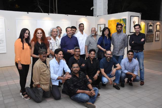 Artists who displayed their works.