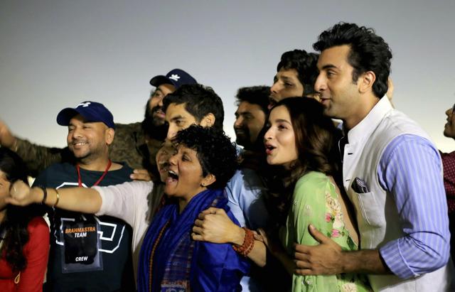 Bollywood actors Ranbir Kapoor and Alia Bhatt at Kumbh Mela, in Prayagraj. (PTI) Bollywood actors Ranbir Kapoor and Alia Bhatt at Kumbh Mela, in Prayagraj. (PTI)