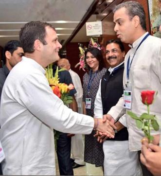Rahul Gandhi and Milind Deora Rahul Gandhi and Milind Deora