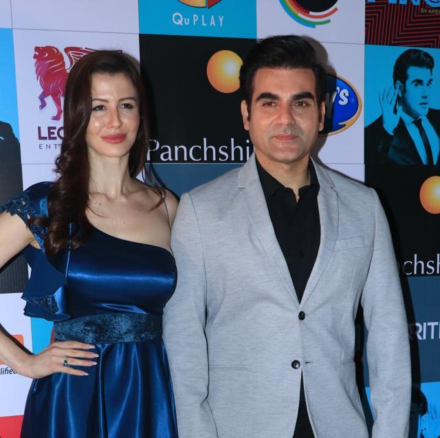 Arbaaz Khan with his girlfriend Georgina. (Varinder Chawla)