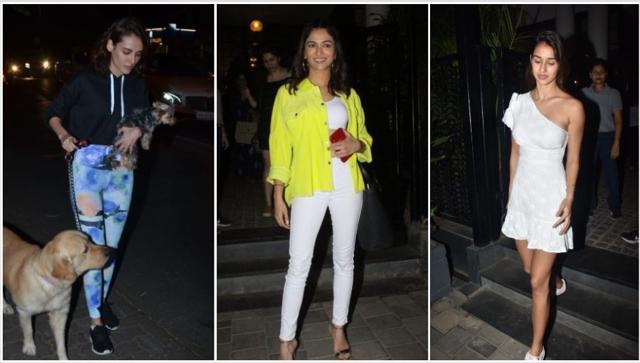Mandana Karimi, Ridhima Pandit and Disha Patani spotted in Mumbai. (Varinder Chawla)