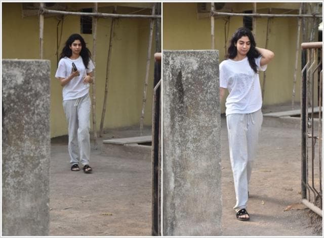 Khushi Kapoor spotted by the paparazzi. (Varinder Chawla)