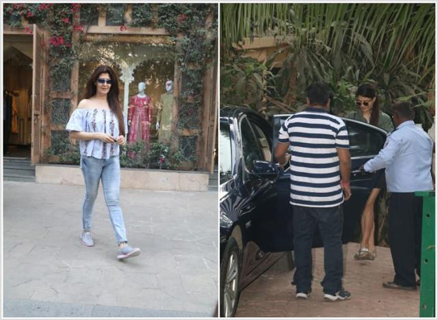 Sangeeta Bijlani and Jacqueline Fernandez spotted. (Varinder Chawla)