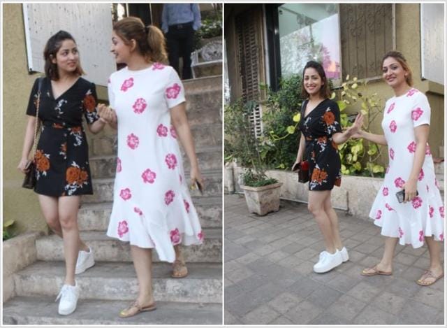 Yami Gautam with a friend. (Varinder Chawla)