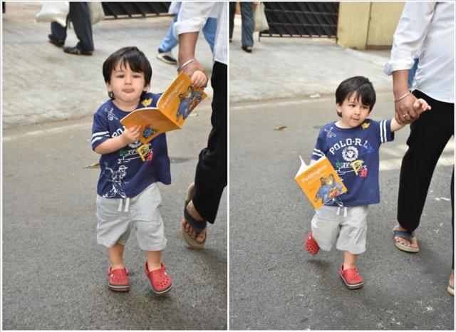 Taimur Ali Khan spotted in Bandra. (Varinder Chawla)
