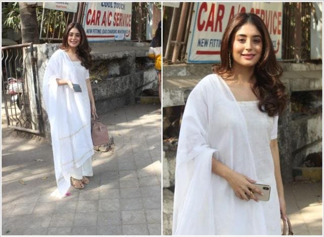 Kritika Kamra spotted by paparazzi. (Varinder Chawla)