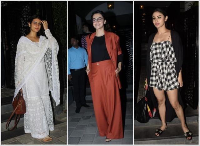 Fatima Sana Shaikh, Taapsee Pannu and Mouni Roy. (Varinder Chawla)