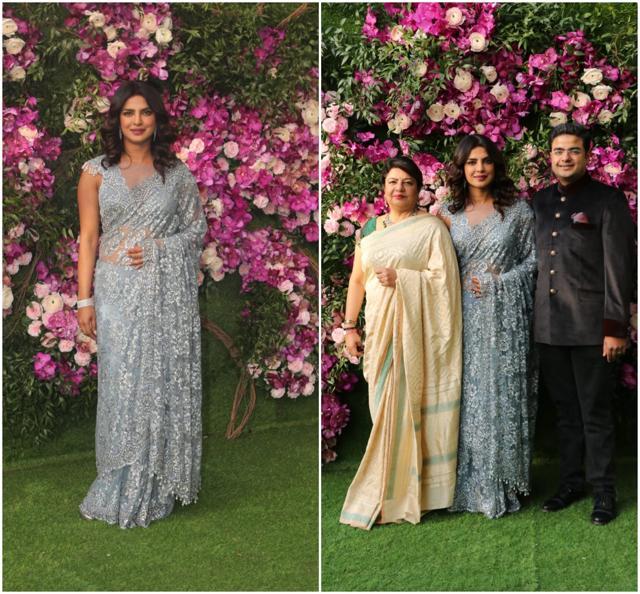 PeeCee with her mother and brother at Akash-Shloka’s wedding (Varinder Chawla) PeeCee with her mother and brother at Akash-Shloka’s wedding (Varinder Chawla)