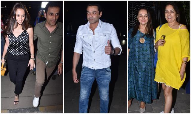 Gayatri Oberoi, Bobby Deol, Neena Gupta and Soni Razdan at Soho House. Gayatri Oberoi, Bobby Deol, Neena Gupta and Soni Razdan at Soho House.