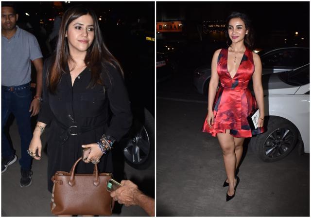 Ekta Kapoor and Patralekha at the bash. Ekta Kapoor and Patralekha at the bash.