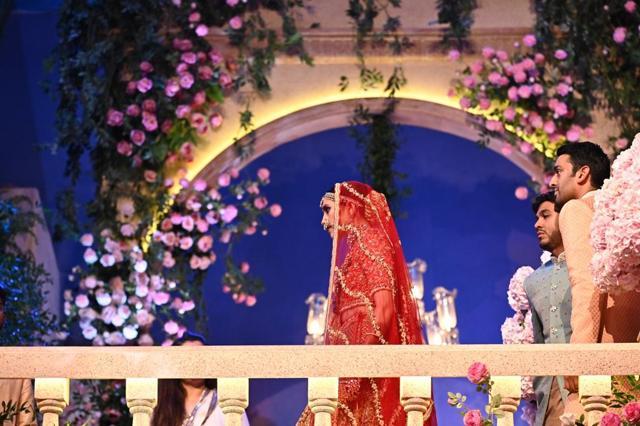 Bride Shloka Mehta at her wedding. Bride Shloka Mehta at her wedding.