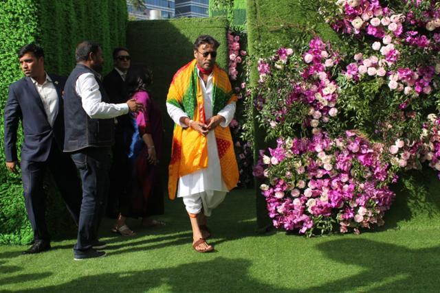 Jackie Shroff at the wedding. Jackie Shroff at the wedding.