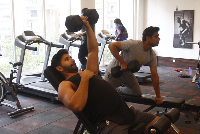 Gym, yoga and games for residents inside the Mapsko Casa Bella , a residential condominium at sector-82, in Gurugram. (Yogendra Kumar/HT PHOTO) Gym, yoga and games for residents inside the Mapsko Casa Bella , a residential condominium at sector-82, in Gurugram. (Yogendra Kumar/HT PHOTO)