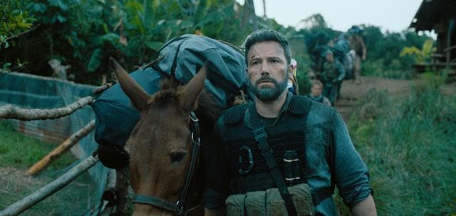 Ben Affleck ("Redfly") in a still from Netflix’s Triple Frontier. (Courtesy of Netflix) Ben Affleck ("Redfly") in a still from Netflix’s Triple Frontier. (Courtesy of Netflix)