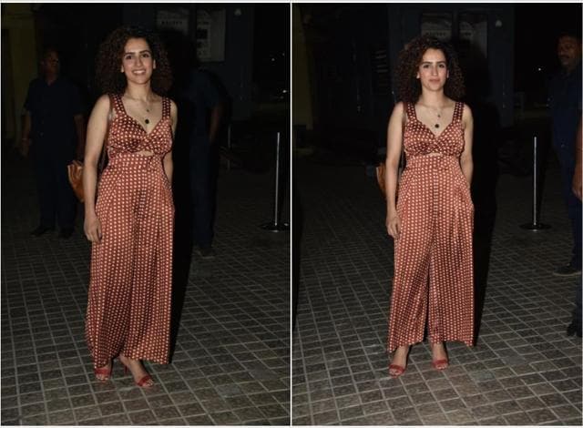 Sanya Malhotra at the Photograph’s screening. (Varinder Chawla)