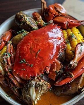 Some of the best crab in the city can be found at Bastian, Bandra. Above is the Bastian Boil with mud crab, prawns, smoked sausage, corn and baby potatoes in Bastian curry seasoning and garlic butter sauce. Some of the best crab in the city can be found at Bastian, Bandra. Above is the Bastian Boil with mud crab, prawns, smoked sausage, corn and baby potatoes in Bastian curry seasoning and garlic butter sauce.