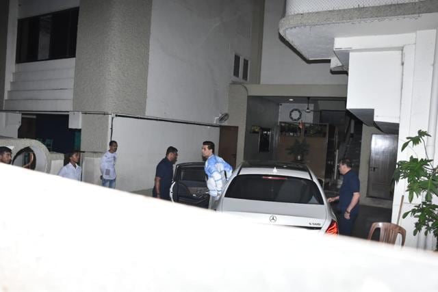 Karan Johar at Alia’s home. (Varinder Chawla) Karan Johar at Alia’s home. (Varinder Chawla)