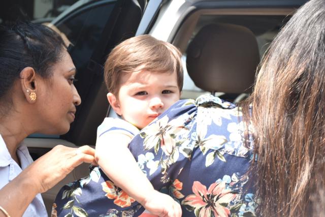 Sunny Leone’s son in her arms. (Varidner Chawla) Sunny Leone’s son in her arms. (Varidner Chawla)