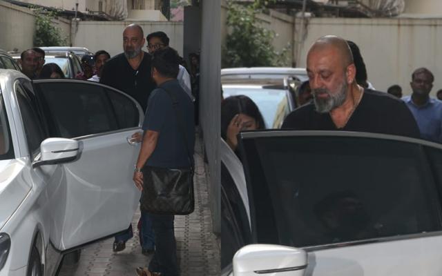 Sanjay Dutt spotted at Vishesh Films office. (Varinder Chawla) Sanjay Dutt spotted at Vishesh Films office. (Varinder Chawla)