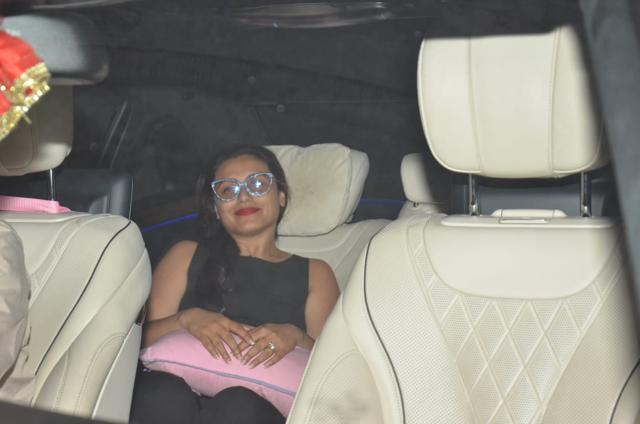Rani Mukerji at Karan Johar’s house in Bandra. (Varinder Chawla) Rani Mukerji at Karan Johar’s house in Bandra. (Varinder Chawla)