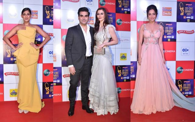 Kubbra Sait, Arbaaz Khan with girlfriend Giorgia Andriani, Ankita Lokhande at the event. (Varinder Chawla) Kubbra Sait, Arbaaz Khan with girlfriend Giorgia Andriani, Ankita Lokhande at the event. (Varinder Chawla)