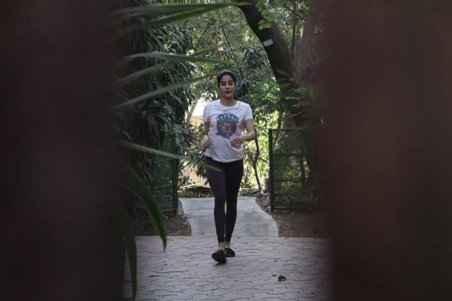 Janhvi Kapoor spotted post her dance class. (Varinder Chawla)