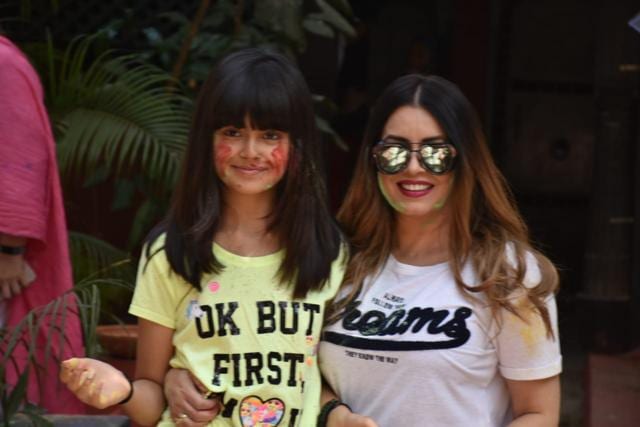 Mahima Chaudhry with her daughter. (Varinder Chawla)