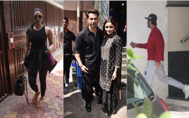 Kiara Advani at the gym, Varun Dhawan and Alia Bhatt at First Class launch and Ranbir Kapoor at a clinic. (Varinder Chawla)