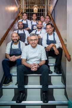 Kochhar with the team of Kanishka. They come from very diverse backgrounds, he says, but are largely from the Indian subcontinent. Kochhar with the team of Kanishka. They come from very diverse backgrounds, he says, but are largely from the Indian subcontinent.