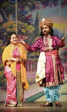 A still from the play Sangeet Chandrapriya (HT PHOTO) A still from the play Sangeet Chandrapriya (HT PHOTO)