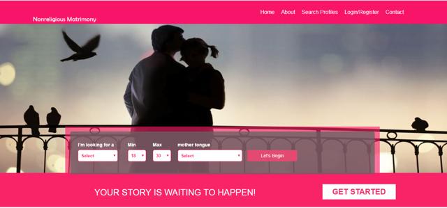 Abhliash Joseph started his website, nonreligiousmatrimony.com, in November to counter the pressure on people to marry within their community. Abhliash Joseph started his website, nonreligiousmatrimony.com, in November to counter the pressure on people to marry within their community.