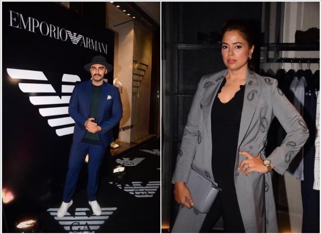Arjun Kapoor and Sameera Reddy at an event.