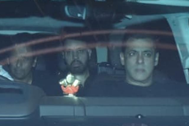 Salman Khan spotted with his staff. (Varinder Chawla)