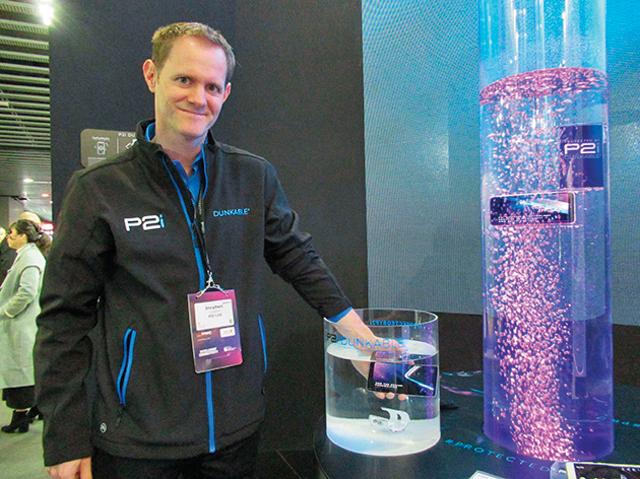 Dunkable is a new protective coating showcased by P2i that makes devices liquid-resistant Dunkable is a new protective coating showcased by P2i that makes devices liquid-resistant