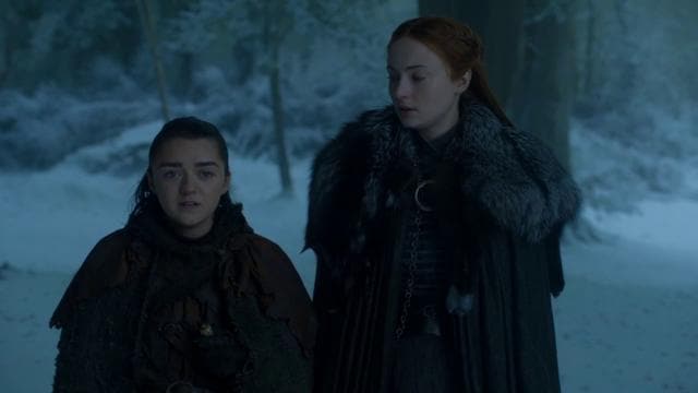 Arya and Sansa Stark will join forces in Game of Thrones season 8.