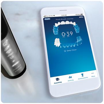 The Genius X smart toothbrush uses built-in sensors to understand how people brush The Genius X smart toothbrush uses built-in sensors to understand how people brush