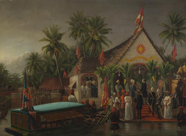 This Raja Ravi Varma painting from 1881 was estimated to touch ₹12 crore to ₹18 crore. It was sold for ₹16 crore. (Saffronart) This Raja Ravi Varma painting from 1881 was estimated to touch ₹12 crore to ₹18 crore. It was sold for ₹16 crore. (Saffronart)