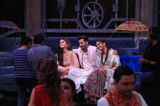 Alia Bhatt with Varun Dhawan and Sonakshi Sinha on sets of Super Dancer 3. (Varinder Chawla) Alia Bhatt with Varun Dhawan and Sonakshi Sinha on sets of Super Dancer 3. (Varinder Chawla)