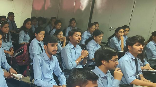 During a session at JSPM College in Pune. (HT) During a session at JSPM College in Pune. (HT)