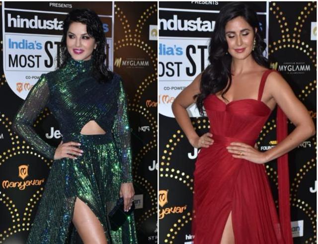 Sunny Leone and Katrina Kaif at HT India’s Most Stylish 2019 in Mumbai. Sunny Leone and Katrina Kaif at HT India’s Most Stylish 2019 in Mumbai.