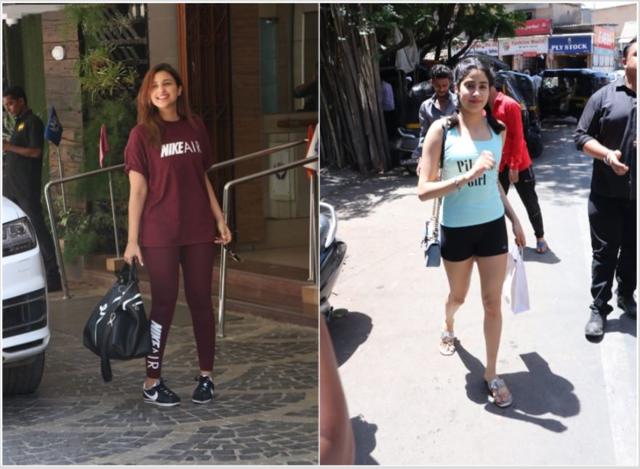 Parineeti Chopra and Janhvi Kapoor at their gyms. (Varinder Chawla)