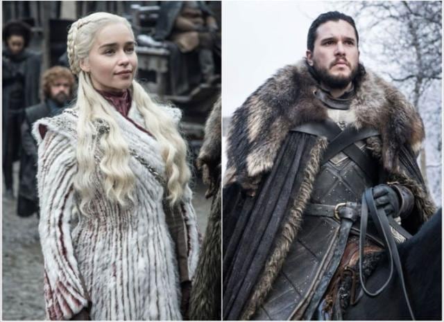 Daenerys and Jon Snow.