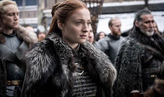 Sansa in Winterfell.