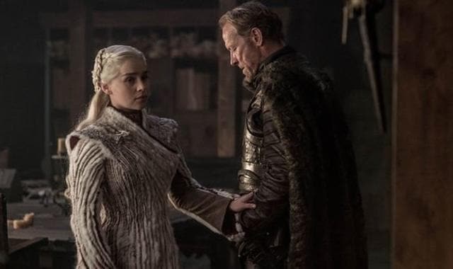 Daenerys and Ser Jorah.