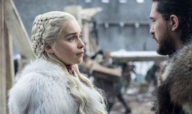 Daenerys and Jon Snow.