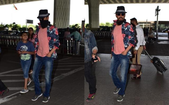 Irrfan Khan spotted at the Mumbai airport. ( Varinder Chawla ) Irrfan Khan spotted at the Mumbai airport. ( Varinder Chawla )