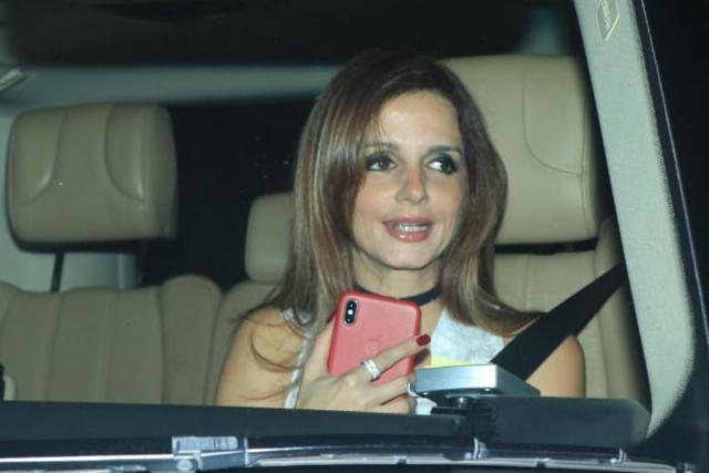 Sussanne Khan at Abu Jani-Sandeep Khosla’s house party. (Varinder Chawla) Sussanne Khan at Abu Jani-Sandeep Khosla’s house party. (Varinder Chawla)